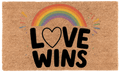 Love Wins Coir Mat