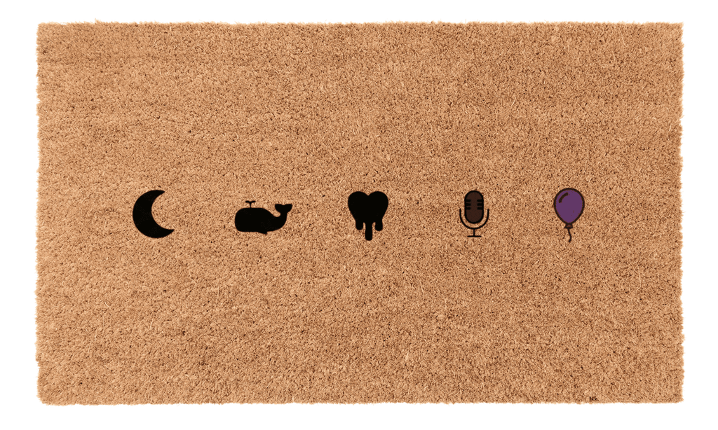 Micro Icons Coir Mat
