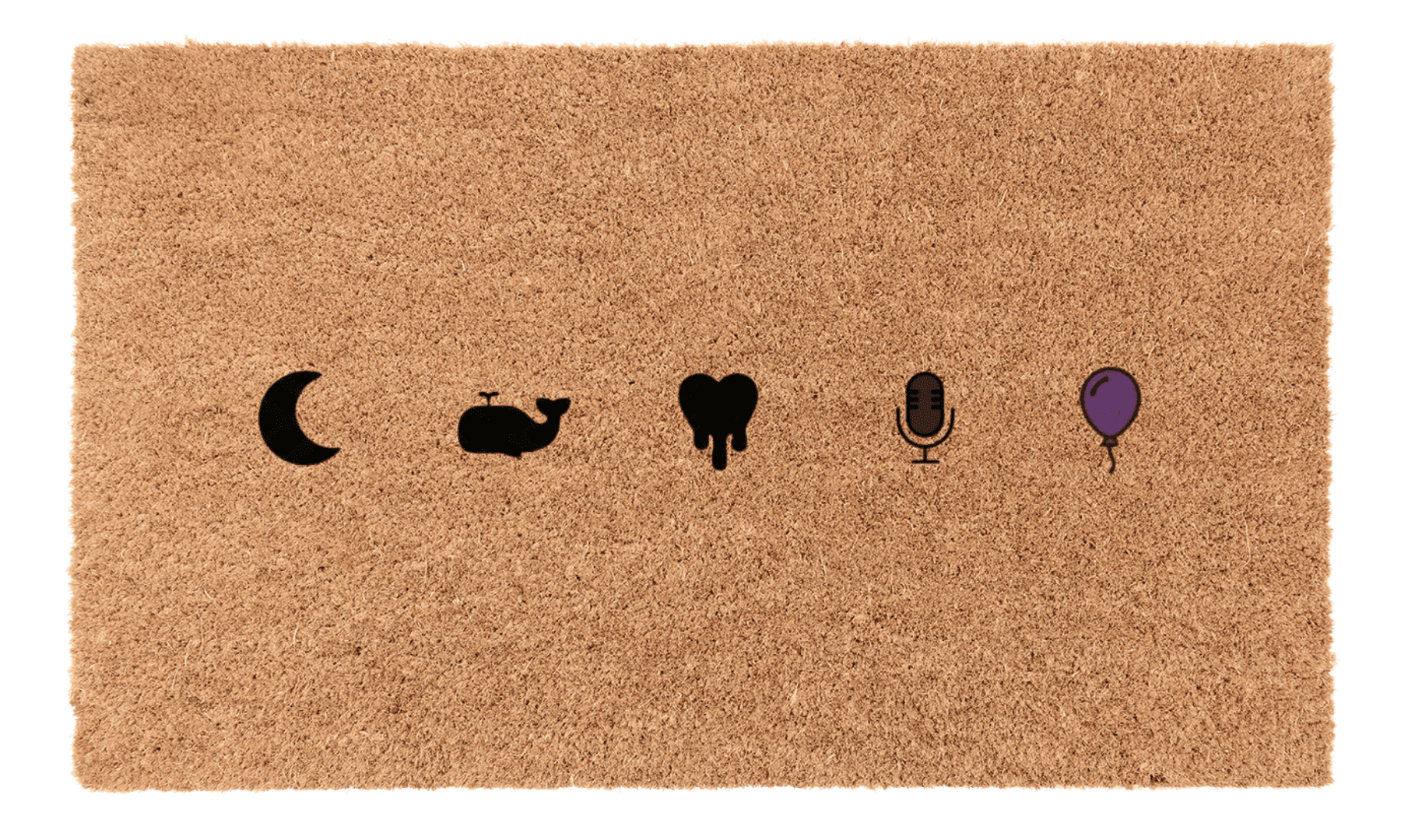 Micro Icons Coir Mat