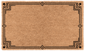 Modern Luxe Border Personalized Coir Mat