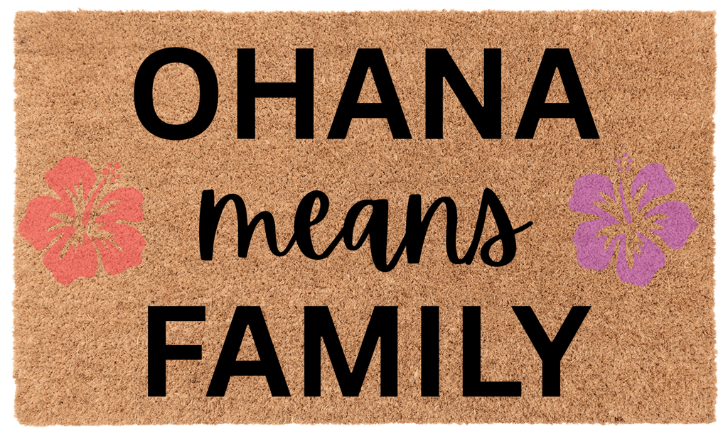 Ohana Means Family Coir Mat