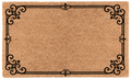 Parisian Ironwork Border Personalized Coir Mat