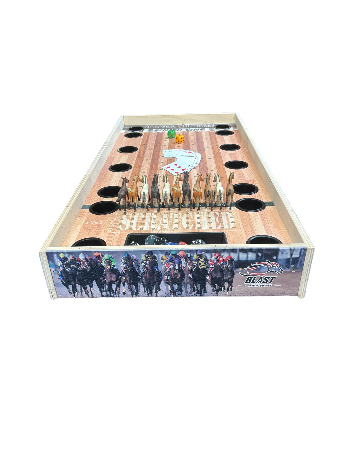 Jumbo Horse Game W/ Drink Holders & Chip Pot