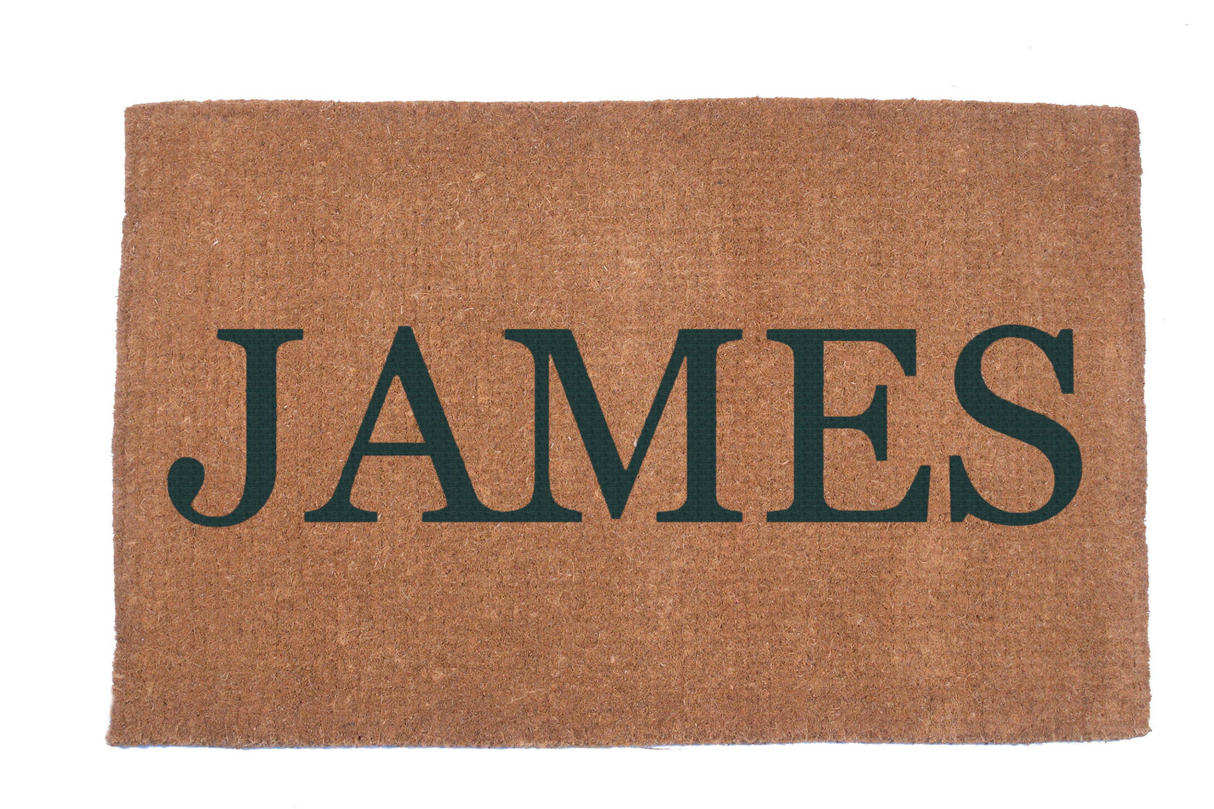 Plain Text Personalized Doormats