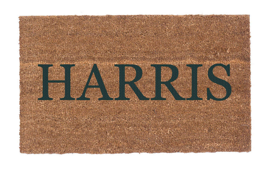 Plain Text Personalized Doormats