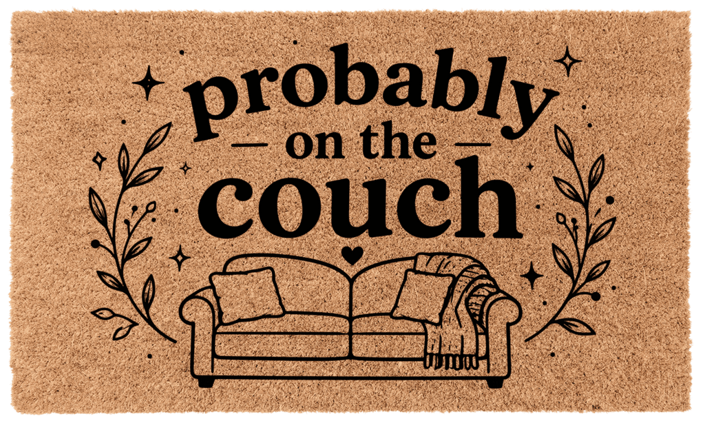 Probably on The Couch Coir Mat