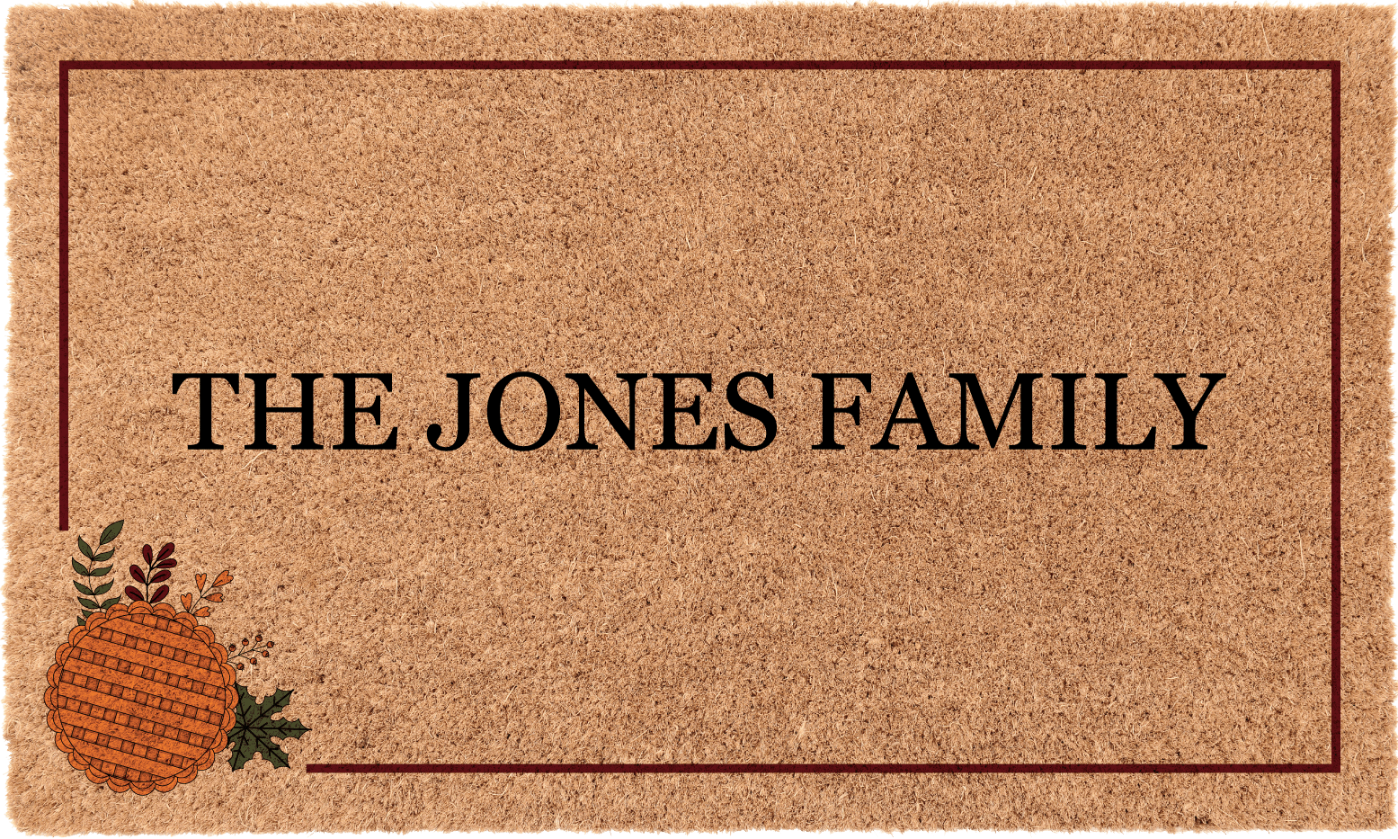 Pumpkin Border Personalized