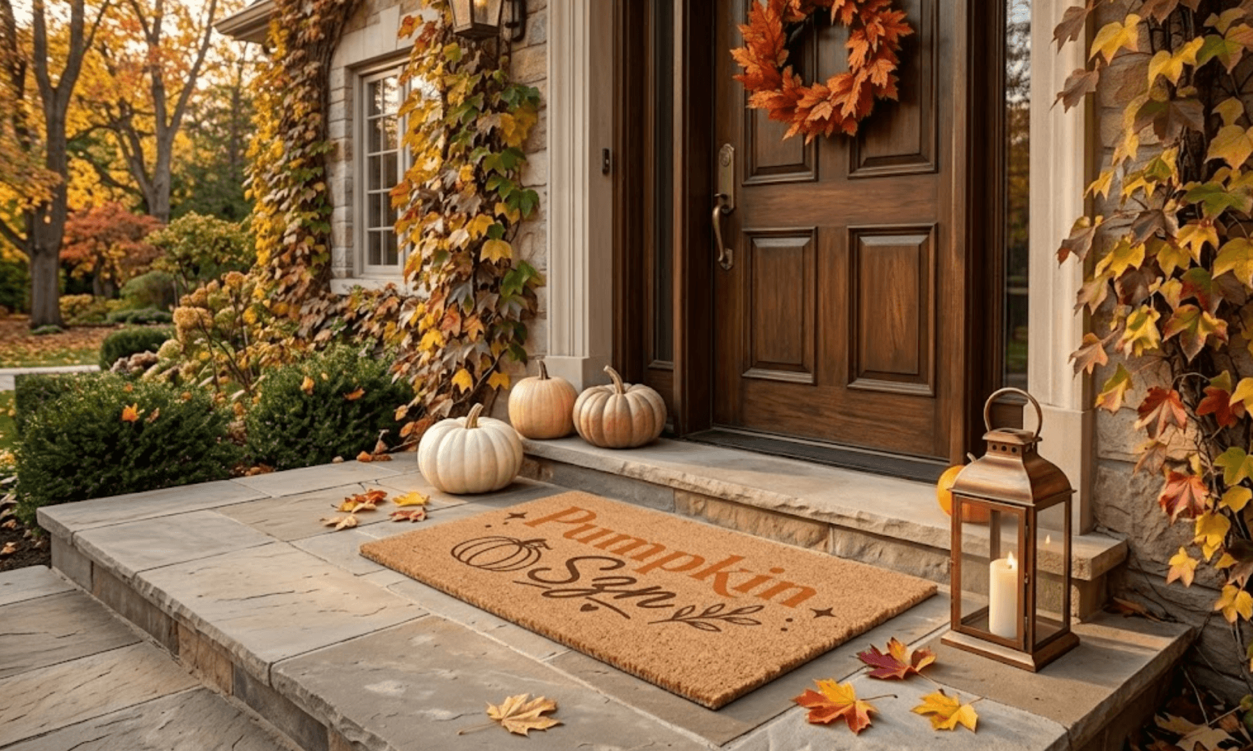 Pumpkin Szn Coir Mat
