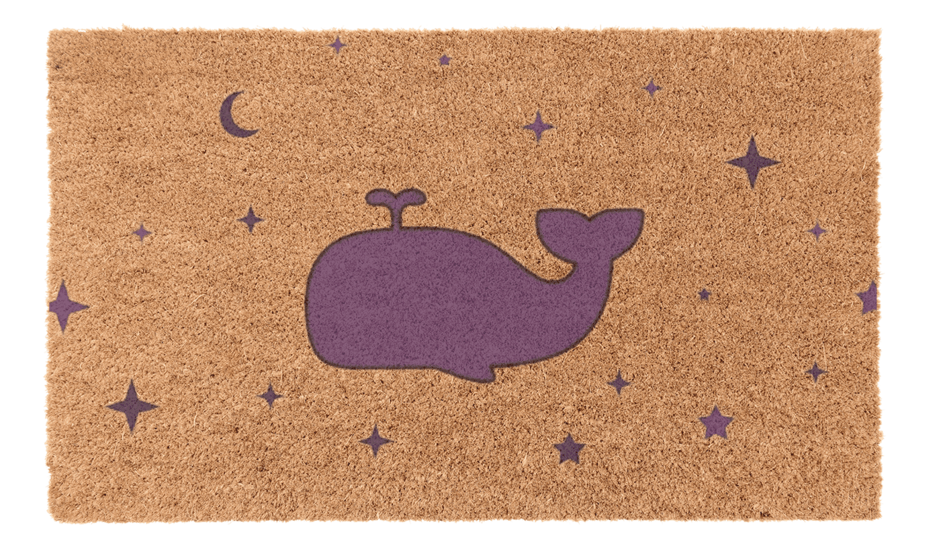 Purple Whale Coir Mat