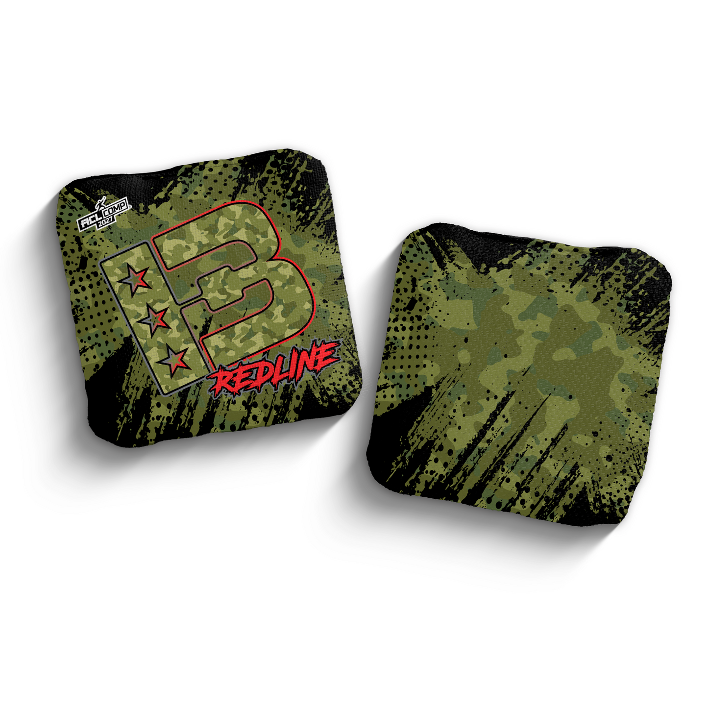 2027 Brotherhood Cornhole Redline Camo Edition ACL Comp Stamped Cornhole Bags