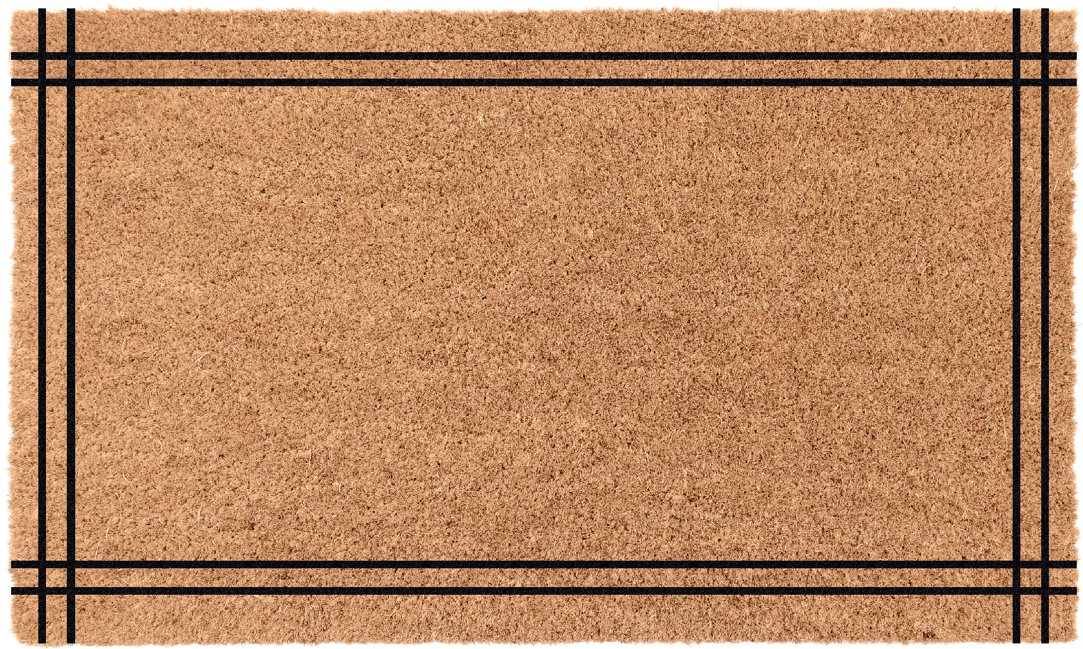 Ribbon Border Personalized Doormat