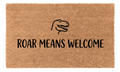 Roar Means Welcome Coir Mat