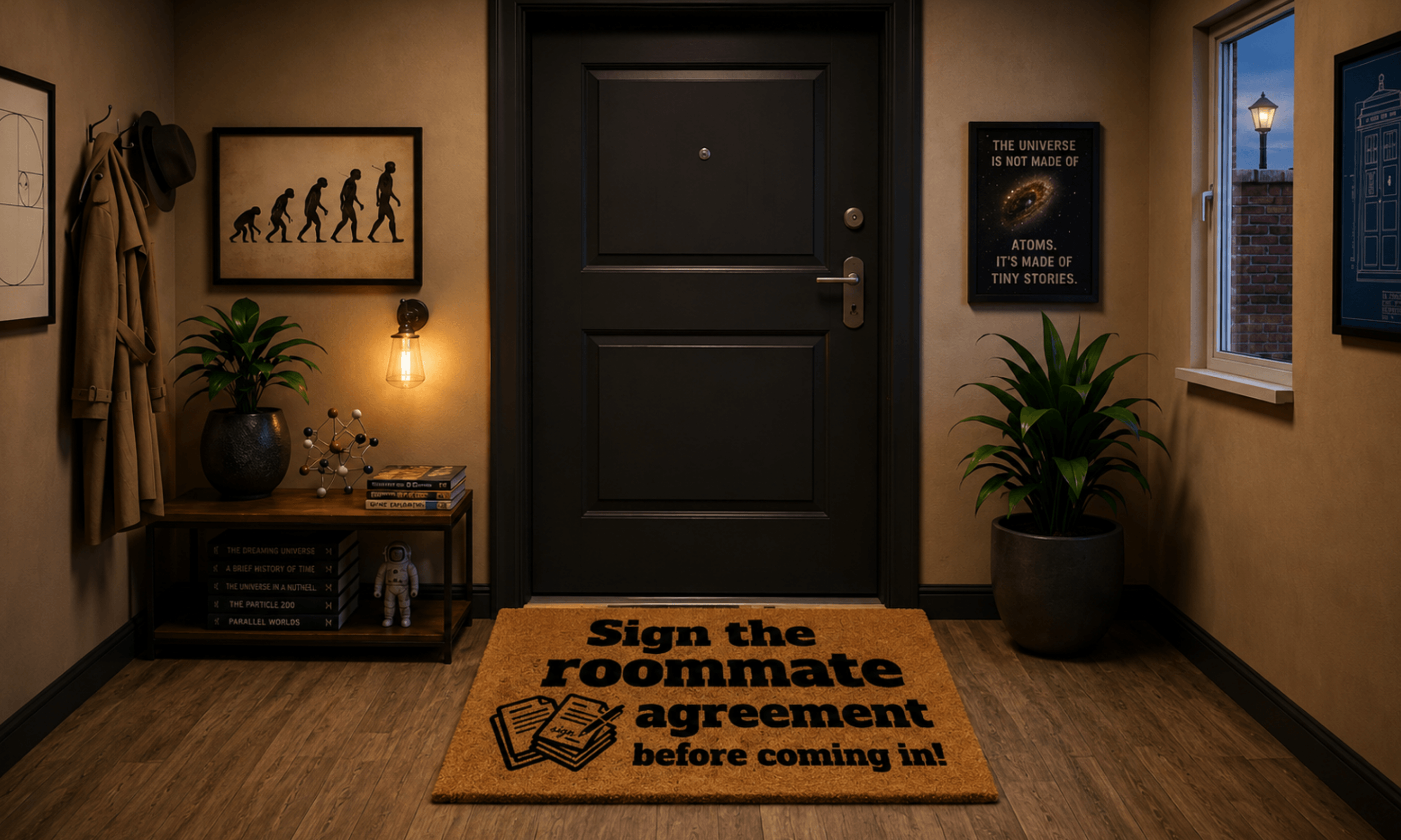 Sign the Roommate Agreement Before Coming In!