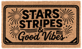Stars, Stripes & Good Vibes Coir Mat