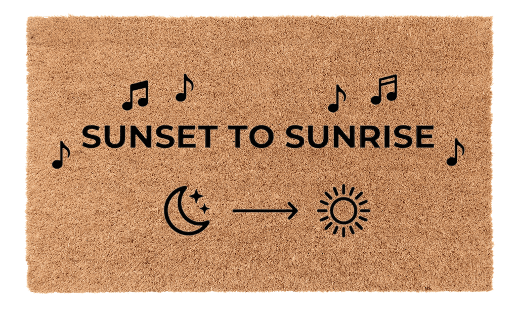 Sunset to Sunrise Coir Mat