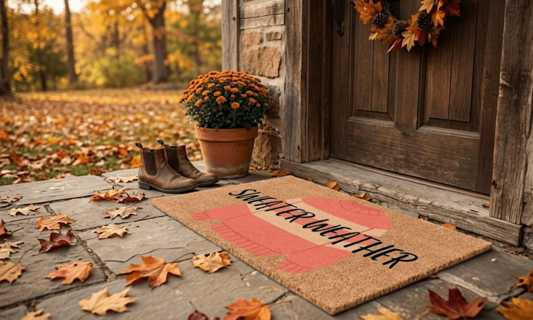 Sweater Weather Coir Mat