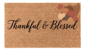 Thankful and Blessed Coir Mat