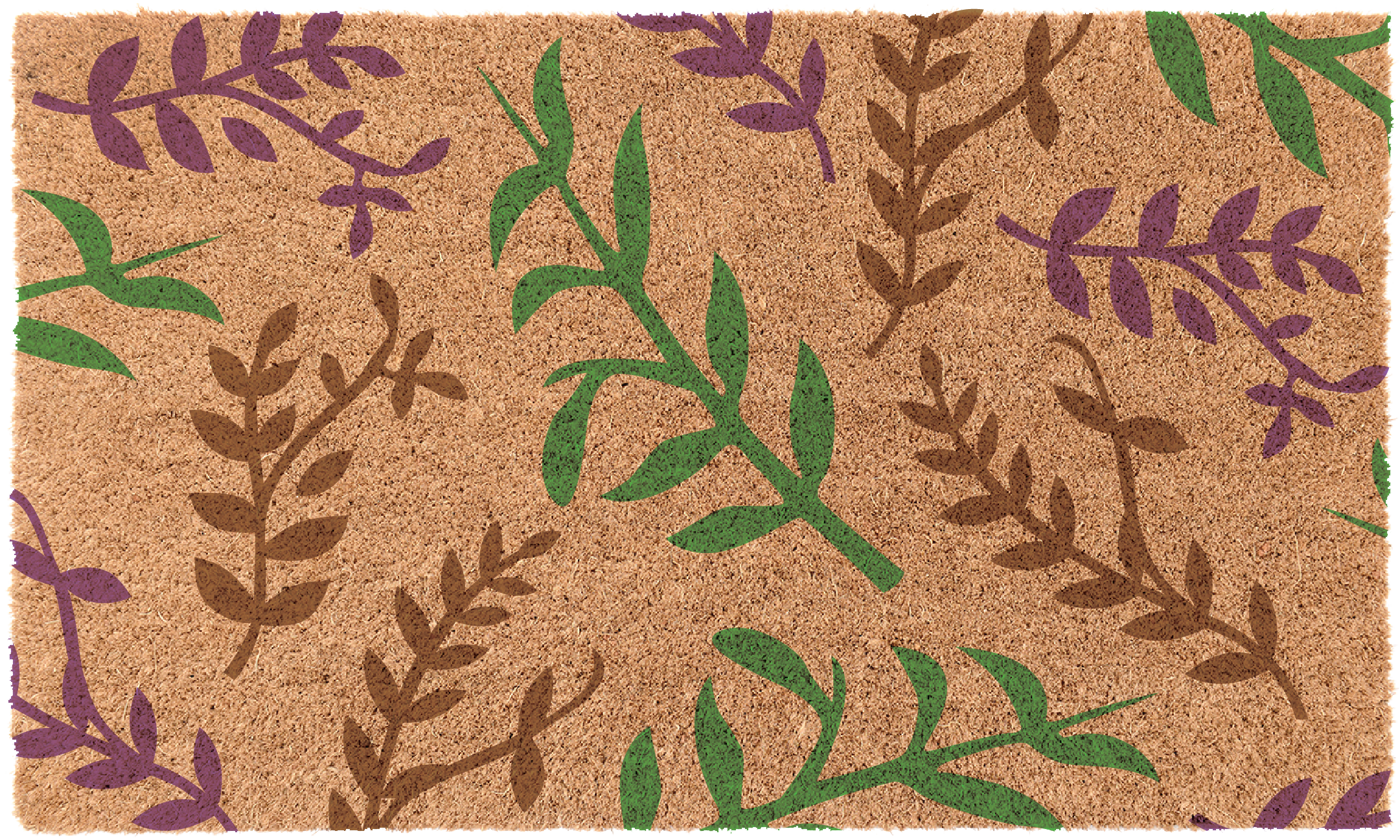 COCO DOORMAT - LIGHT LEAVES