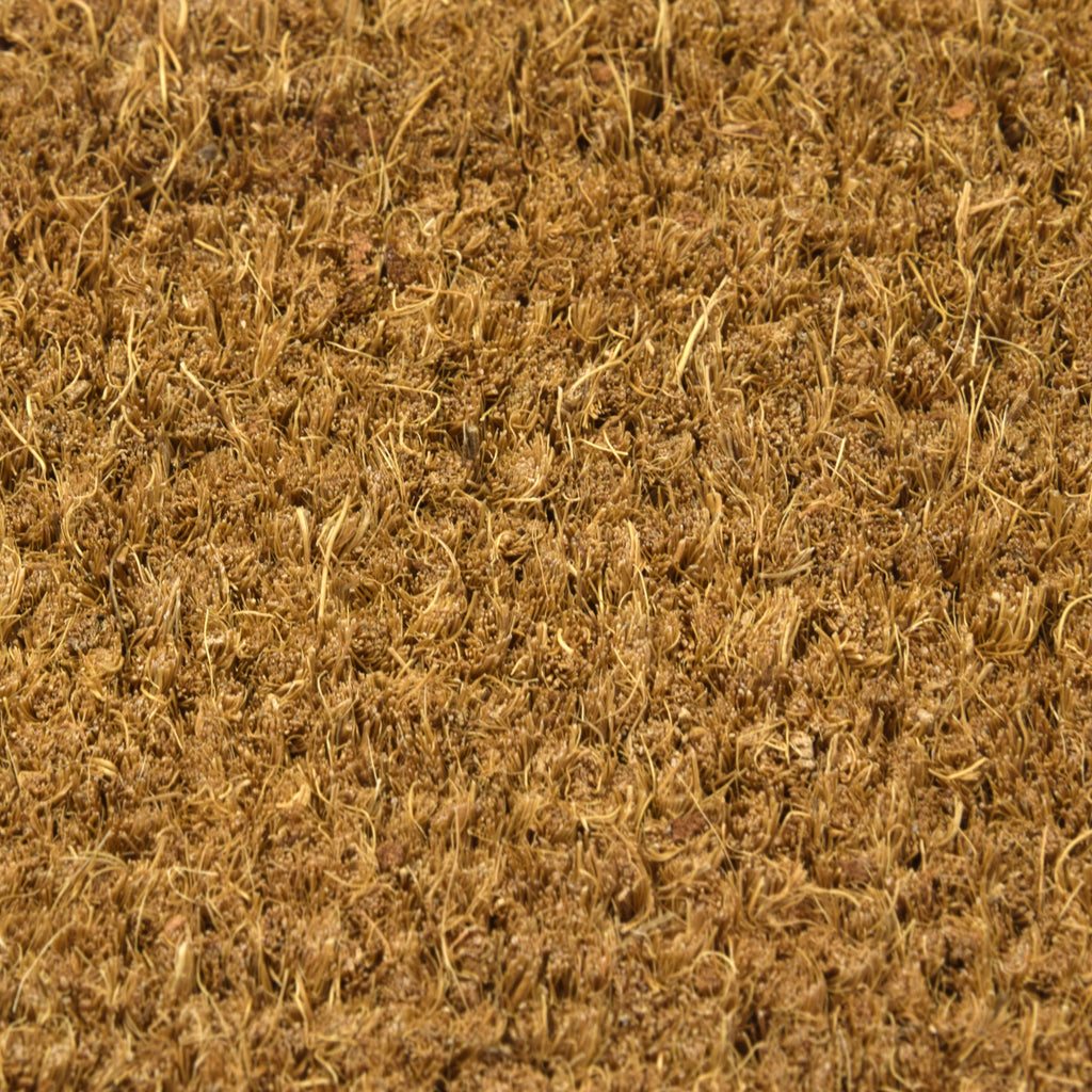Custom Sized Vinyl Back Natural Coco Coir Entrance Mats