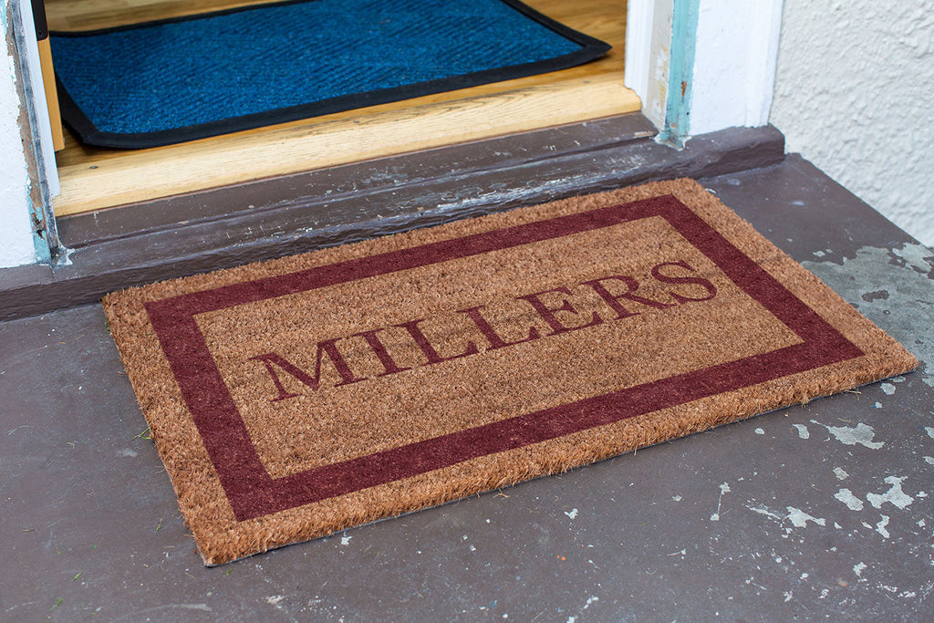 Single Border Personalized Doormats