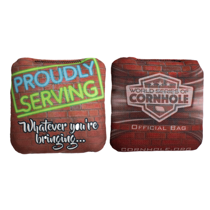 Proudly Serving - 6 Inch WSOC Official Pro Cornhole Bags