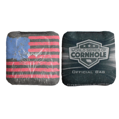 Eagle Head Shadow on Flag - 6 Inch WSOC Official Pro Cornhole Bags