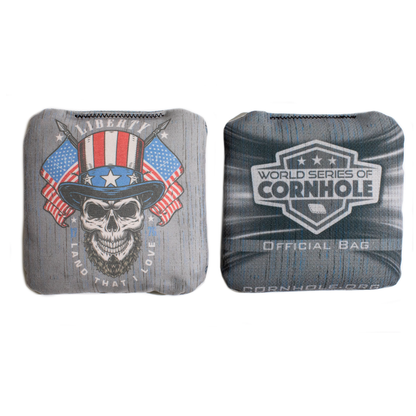 Land that I Love Skull - 6 Inch WSOC Official Pro Cornhole Bags