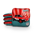1969 Porsche Red - 6 Inch WSOC Official Pro Cornhole Bags