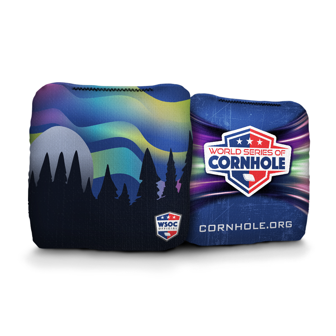 Northern Lights Purple - 6 Inch WSOC Official Pro Cornhole Bags