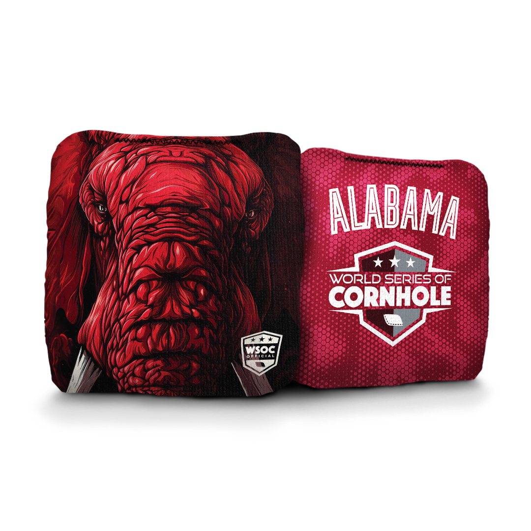 Alabama Crimson Tide - 6 Inch WSOC Official Pro Cornhole Bags