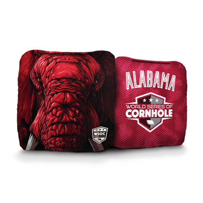 Alabama Crimson Tide - 6 Inch WSOC Official Pro Cornhole Bags