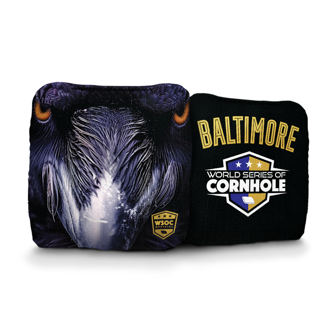 Baltimore Ravens - 6 Inch WSOC Official Pro Cornhole Bags