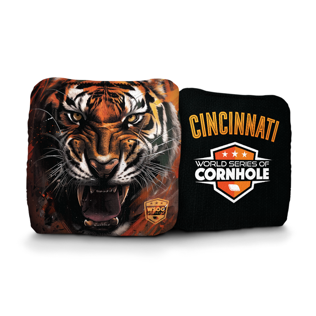 Cincinnati Bengals - 6 Inch WSOC Official Pro Cornhole Bags