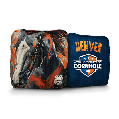 Denver Broncos - 6 Inch WSOC Official Pro Cornhole Bags
