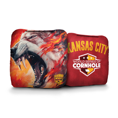 Kansas City Chiefs - 6 Inch WSOC Official Pro Cornhole Bags