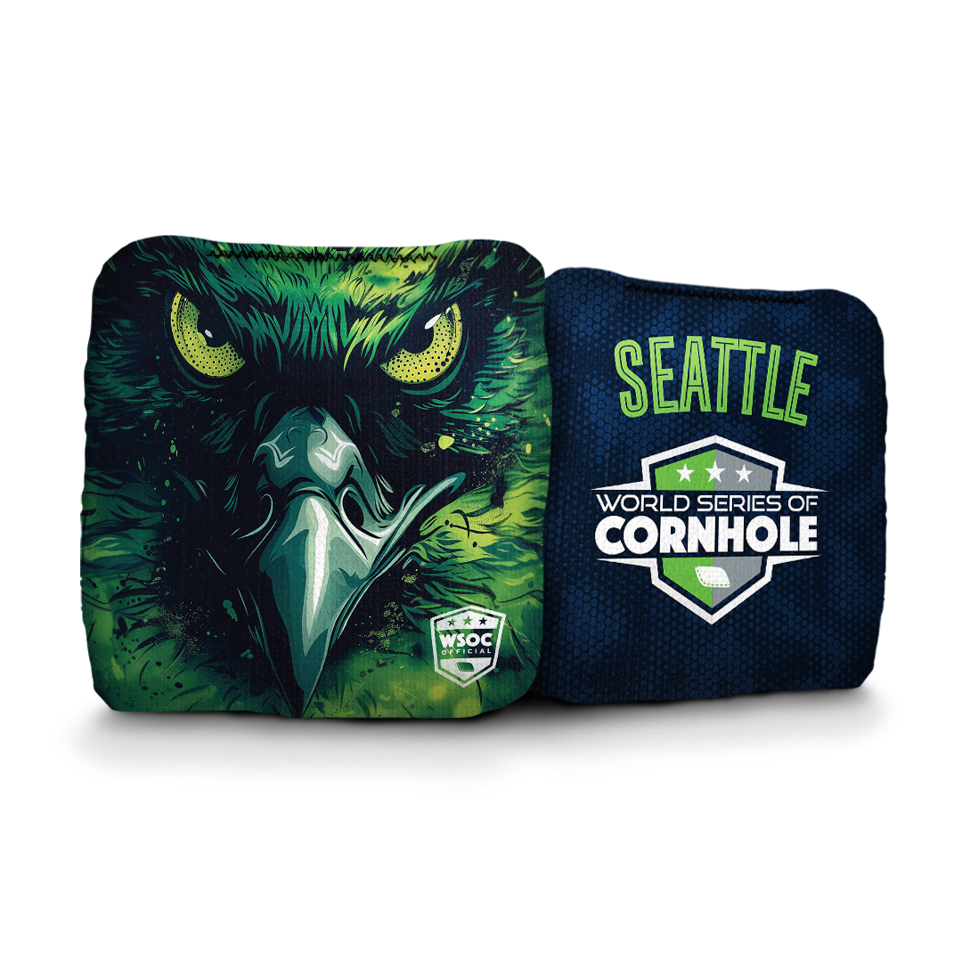 Seattle Seahawks - 6 Inch WSOC Official Pro Cornhole Bags