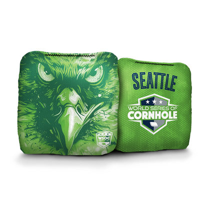 Seattle Seahawks - 6 Inch WSOC Official Pro Cornhole Bags