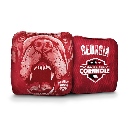 Georgia Bulldogs - 6 Inch WSOC Official Pro Cornhole Bags