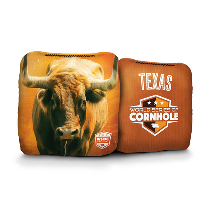 Texas Longhorns - 6 Inch WSOC Official Pro Cornhole Bags