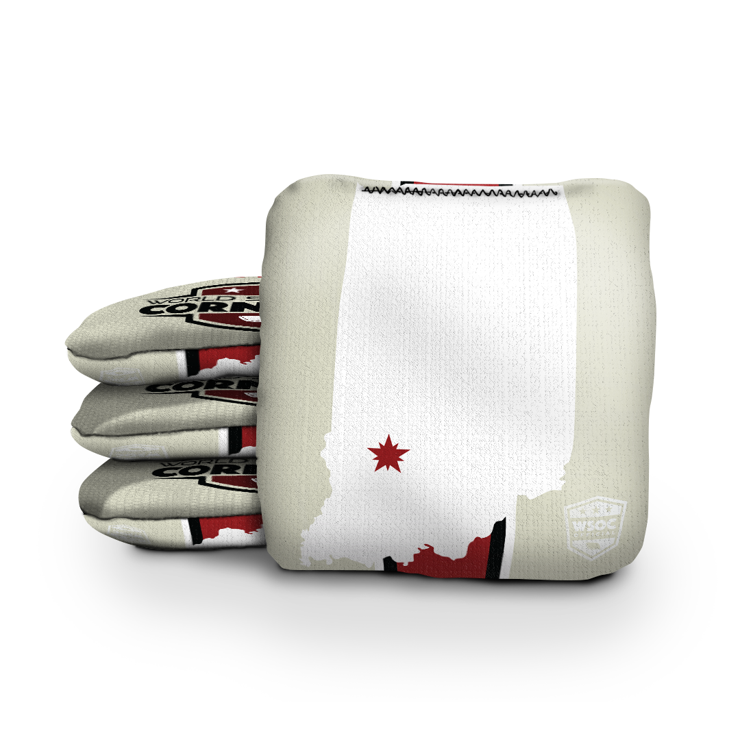 Indiana Hoosiers - 6 Inch WSOC Official Pro Cornhole Bags