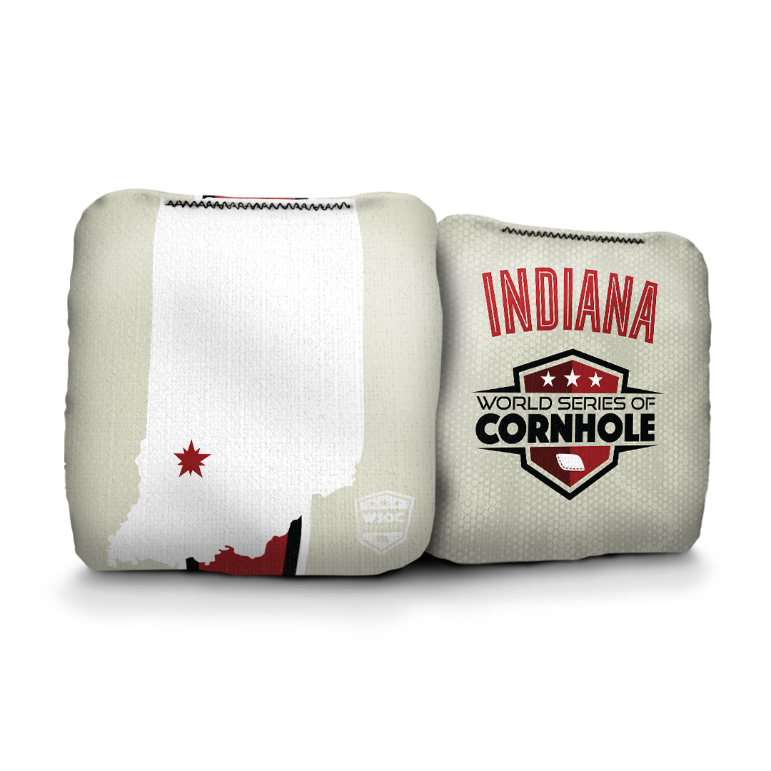 Indiana Hoosiers - 6 Inch WSOC Official Pro Cornhole Bags