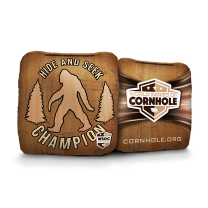 Sasquatch Hide and Seek Brown - 6 Inch WSOC Official Pro Cornhole Bags