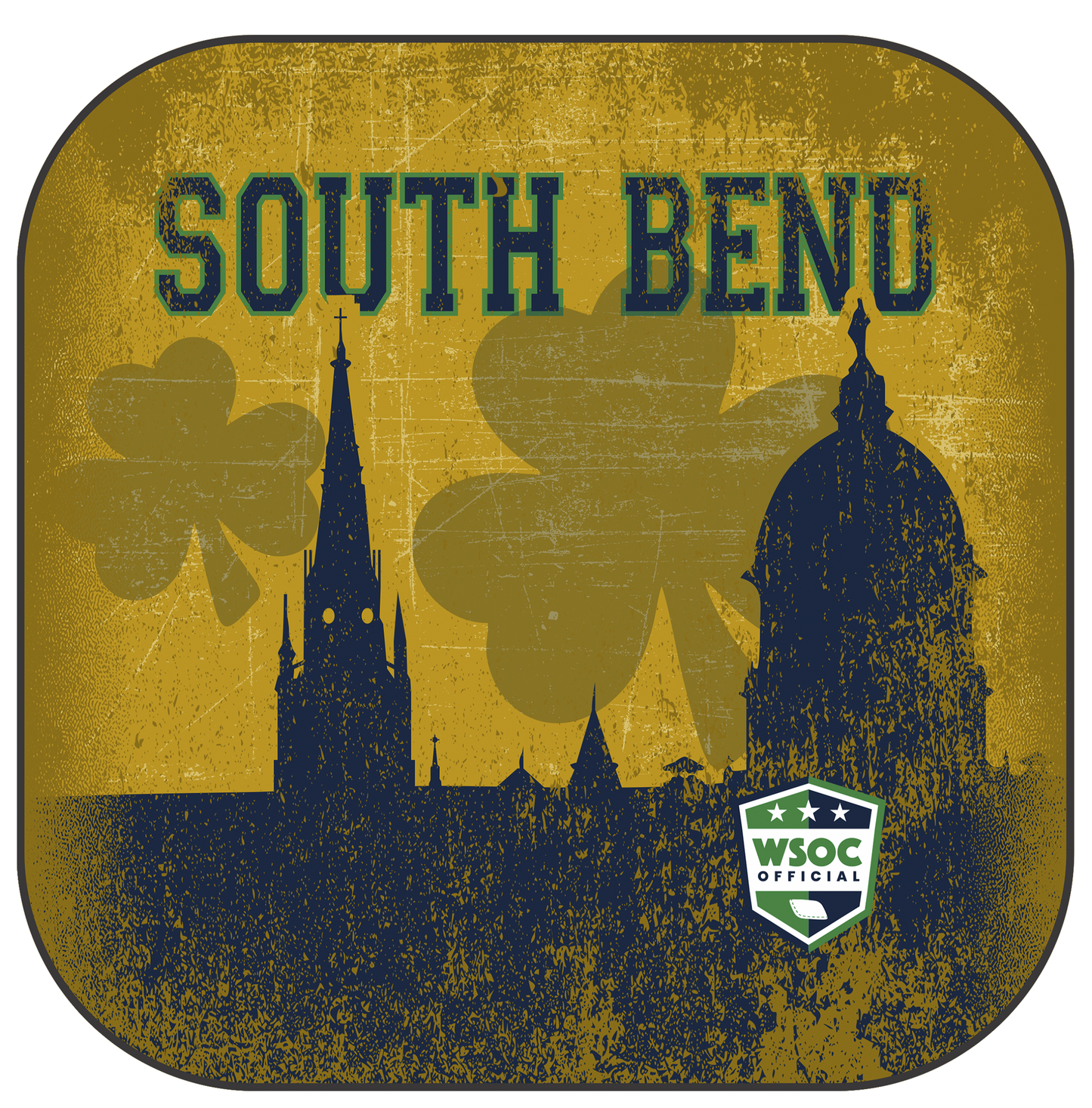 Notre Dame Fighting Irish South Bend - 6 Inch WSOC Official Pro Cornhole Bags