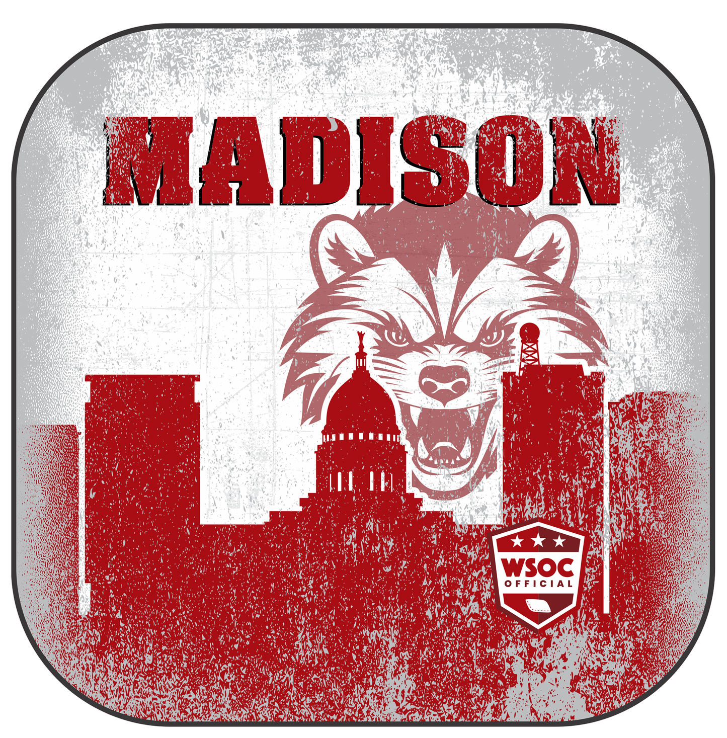 Wisconsin Badgers Madison - 6 Inch WSOC Official Pro Cornhole Bags