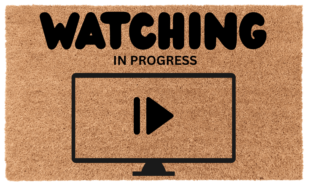 Watching in Progress Coir Mat