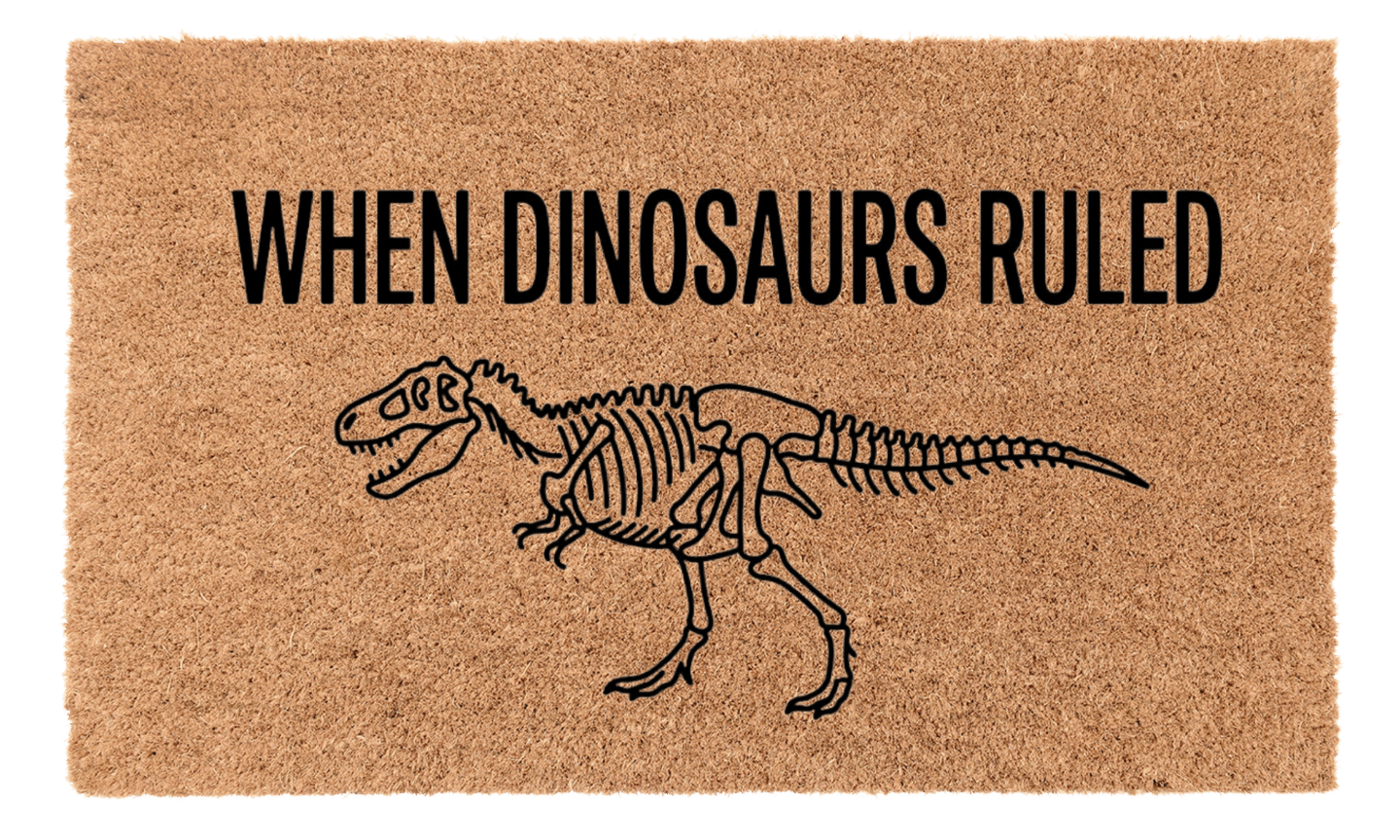 When Dinosaurs Ruled Coir Mat