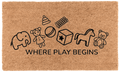 Where Play Begins Coir Mat
