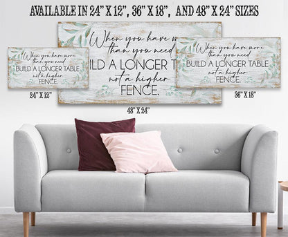 A Longer Table - Canvas
