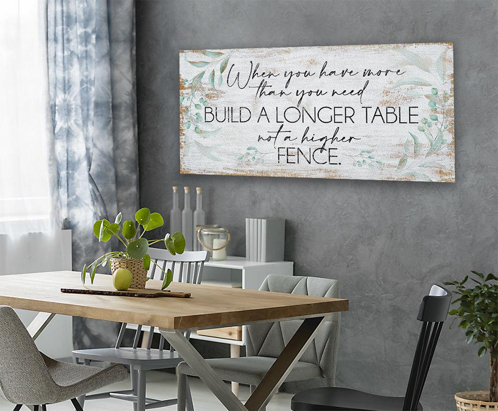 A Longer Table - Canvas