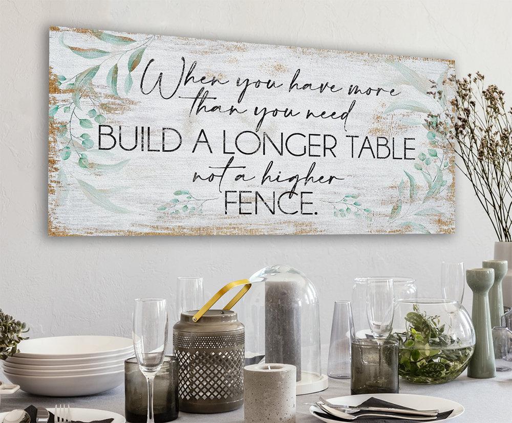 A Longer Table - Canvas